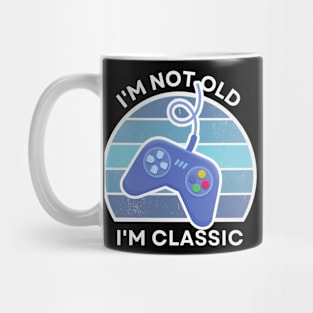 I'm not old, I'm Classic | Game Controller | Retro Hardware | Vintage Sunset | '80s '90s Video Gaming Mug